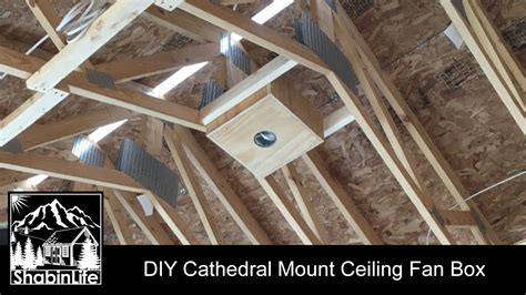 how to install a cathedral ceiling electrical box|diy cathedral ceiling fan box.